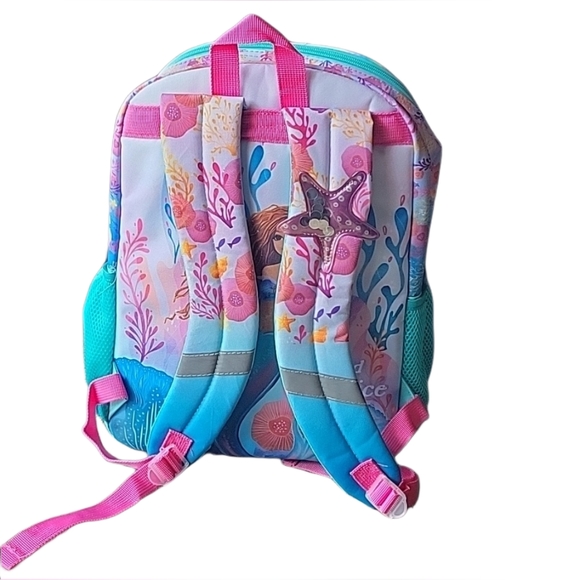 Little Mermaid Kids Ariel Sequin 17" Laptop Backpack RARE+Gift inside - Picture 17 of 17